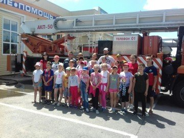 Экскурсия в специализированную пожарно-спасательную часть ФПС по Липецкой области
