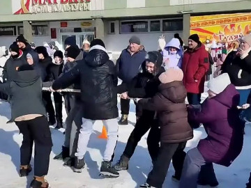 22 февраля в поселке Матырский прошёл спортивно-театрализованный праздник «Широкая Масленица».